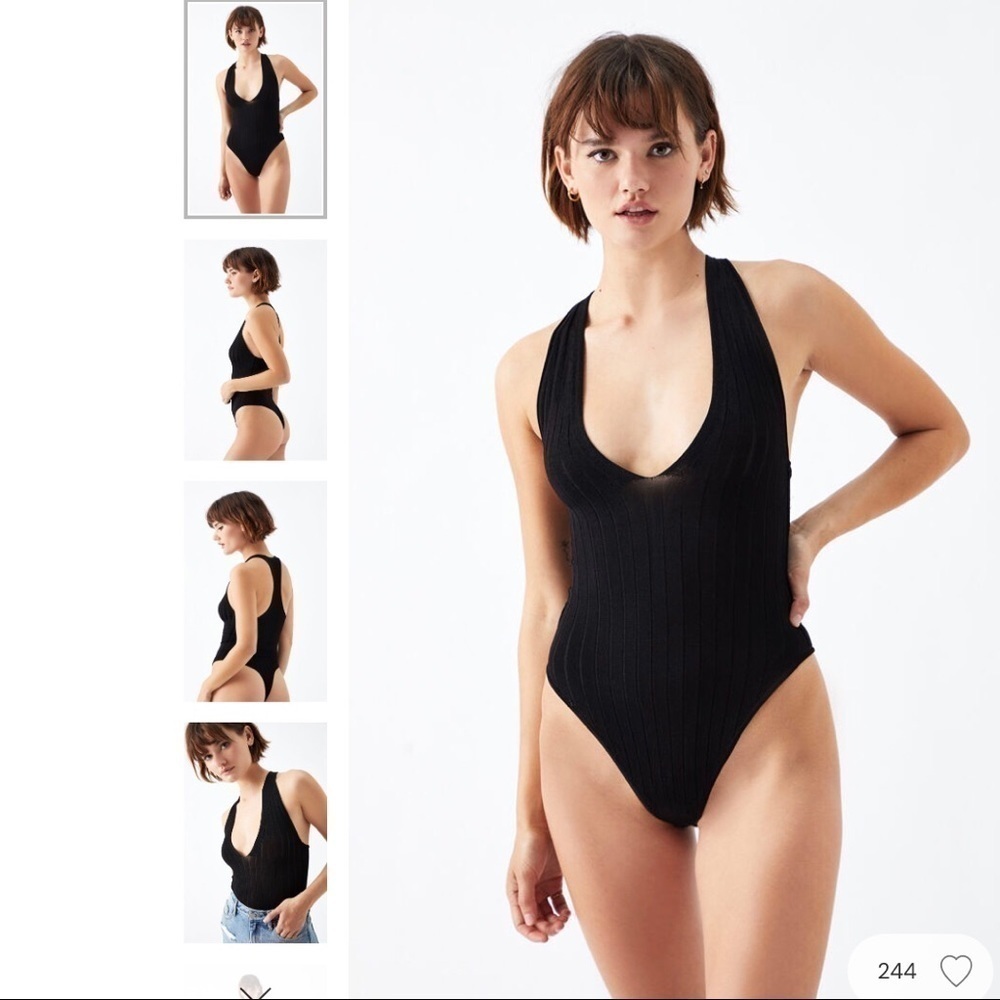Free People Hot In Halters Bodysuit nwt